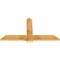 Ekena Millwork Eugene Rough Sawn Timber Gable Bracket, Western Red Cedar, 60"W x 32"H x 2"D x 6"F, 13/12 Pitch GBW060X32X0206EUG00RWR - alternate 4